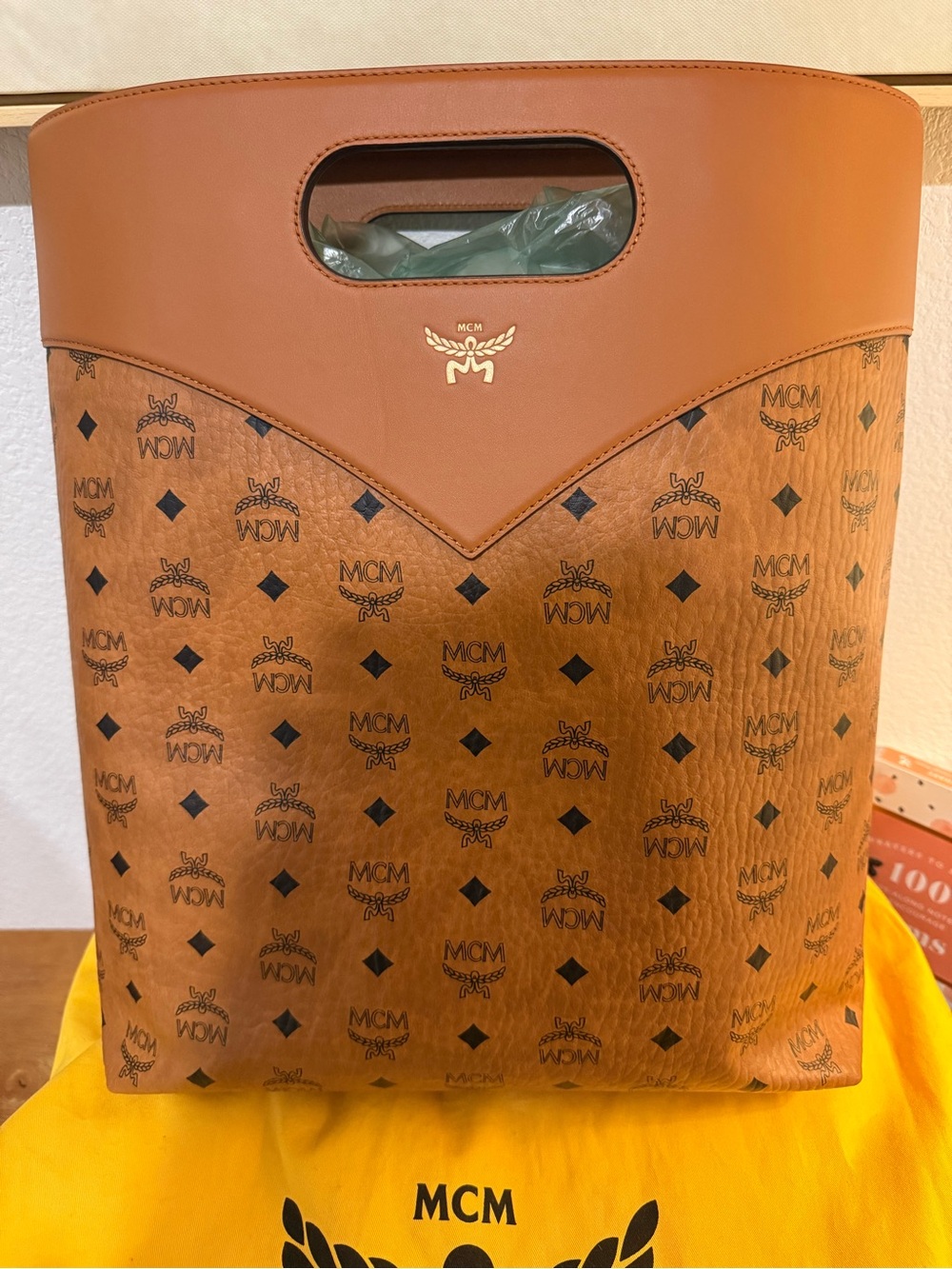 Mcm two-way handbag and tote